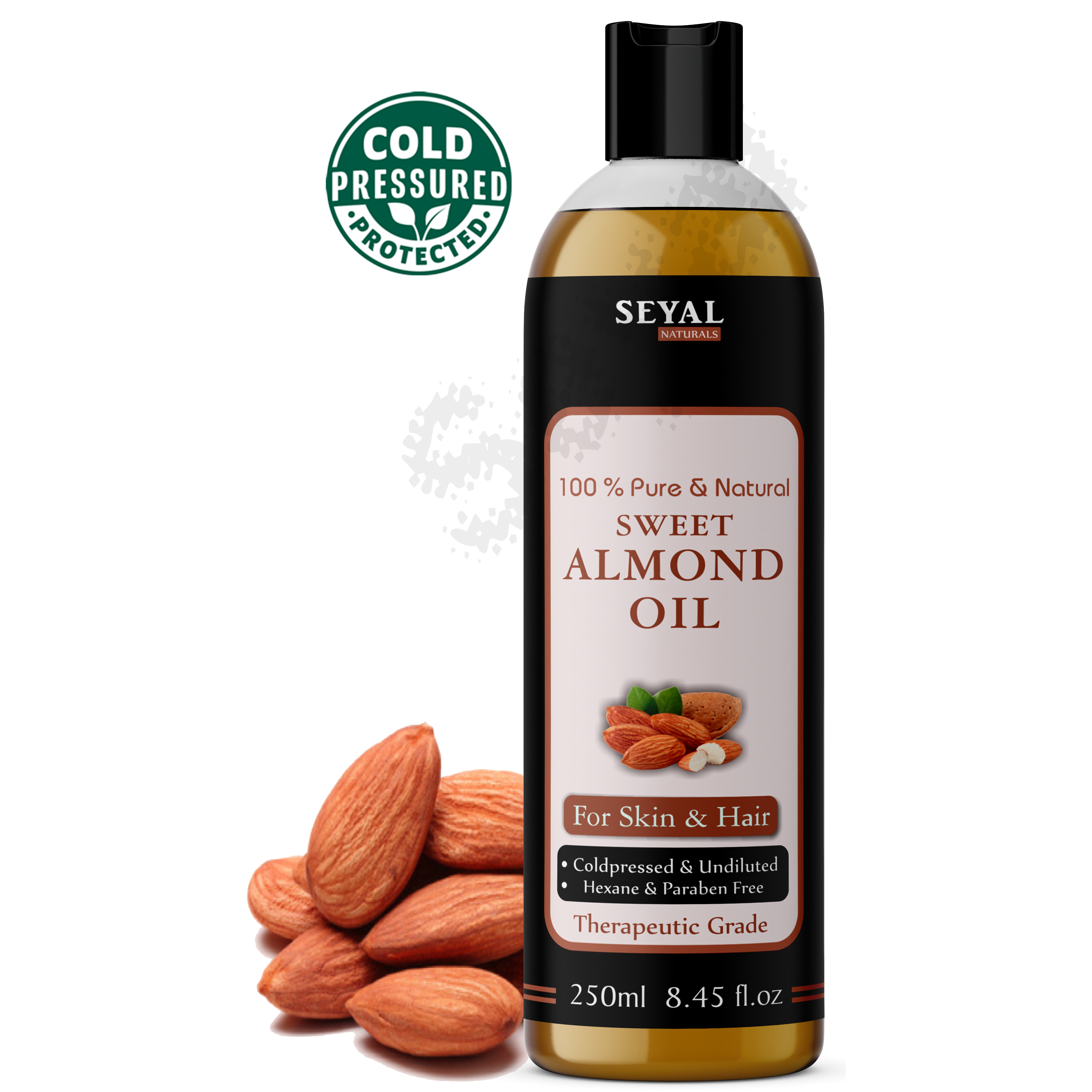 Seyal Sweet Almond Oil 100 % Pure - 250ml