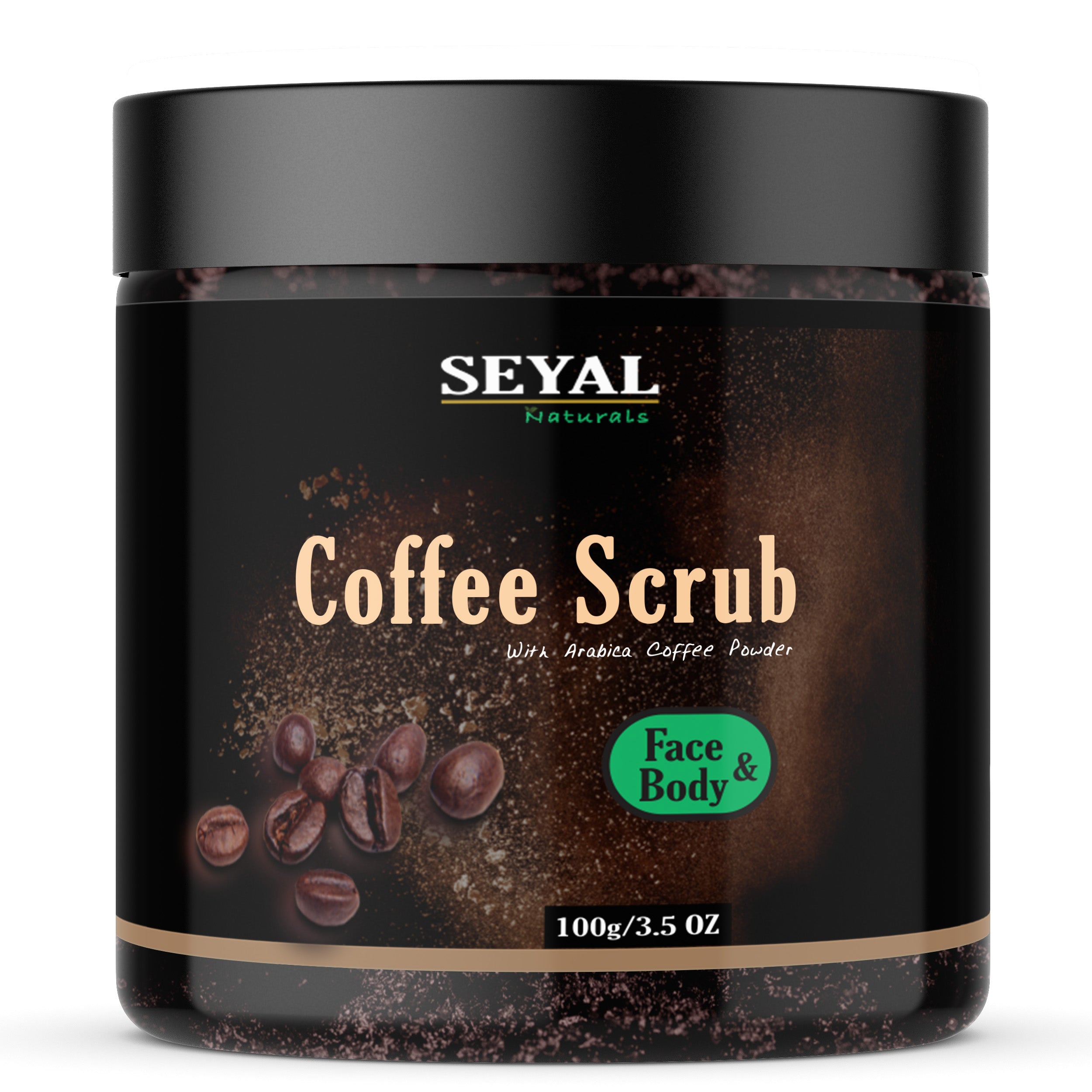Seyal Arabica Coffee Scrub Face & Body Exfoliator - 100g