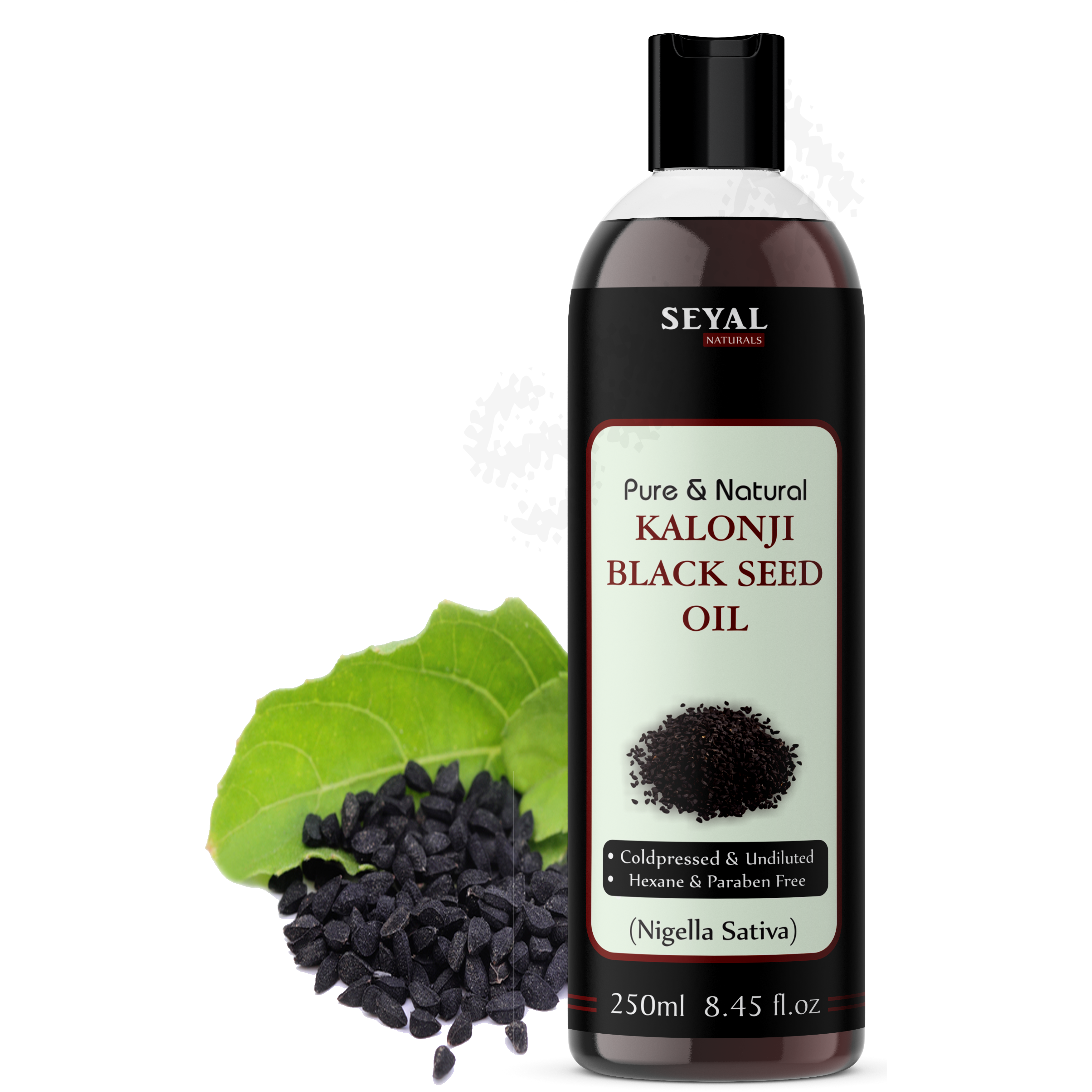 Seyal Kalonji Black Seed Oil Pure & Organic Cold Pressed (250ml)